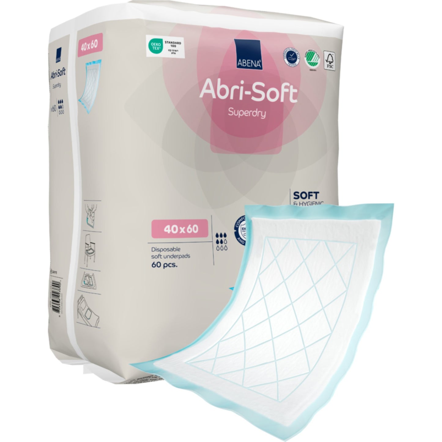 Abri‑Soft SuperDry wegwerp onderleggers 40×60 cm