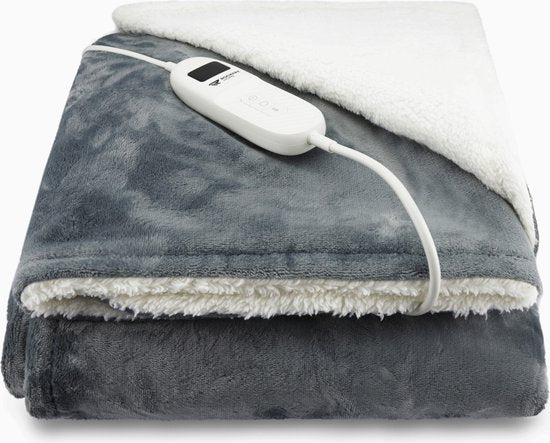 Rockerz Elektrische Deken XL – 160x130cm | Warmtedeken met Sherpa Fleece – Retourdeal