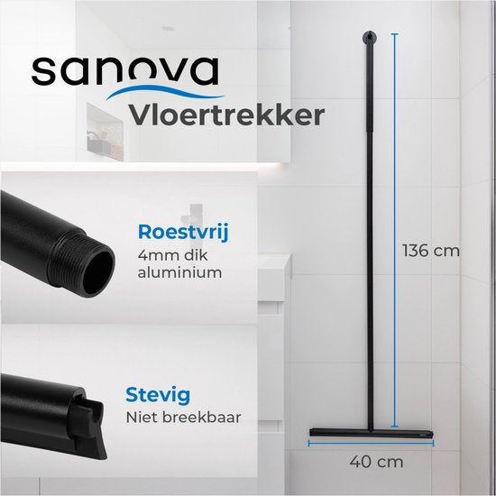 Sanova Vloertrekker – Efficiënte Waterafvoer voor Schone Vloeren