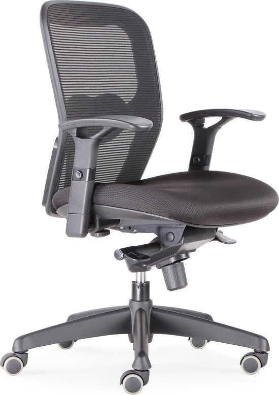 BENS 803-BSC-3 Ergonomische Bureaustoel – Zwart | 3D Armleuningen | ARBO & GREENGUARD GOLD