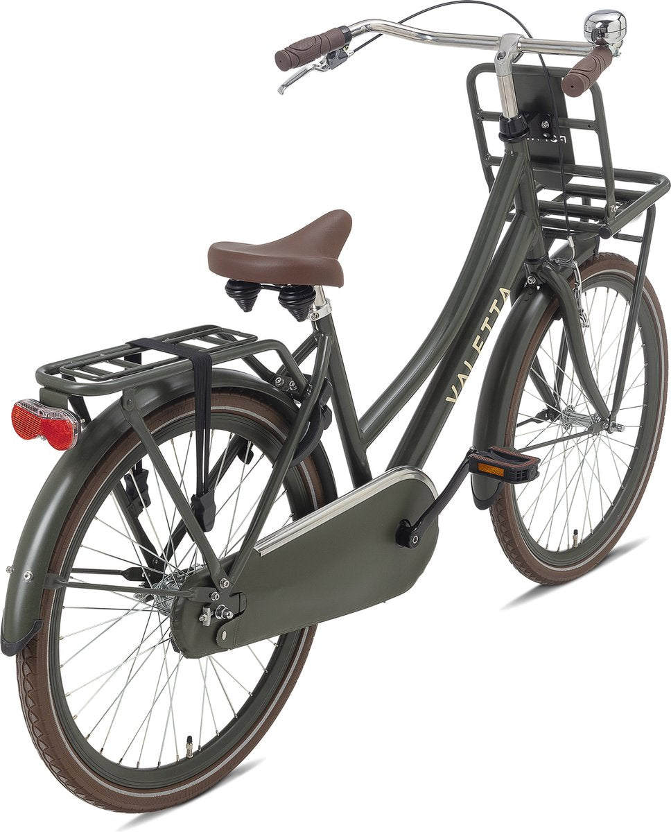 Valetta Cargo transportfiets meisjes 24″ army green – nieuw