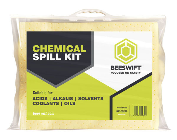Beeswift Oil Only Spill Kit 20 L – Absorptiekit voor Olie – Wit
