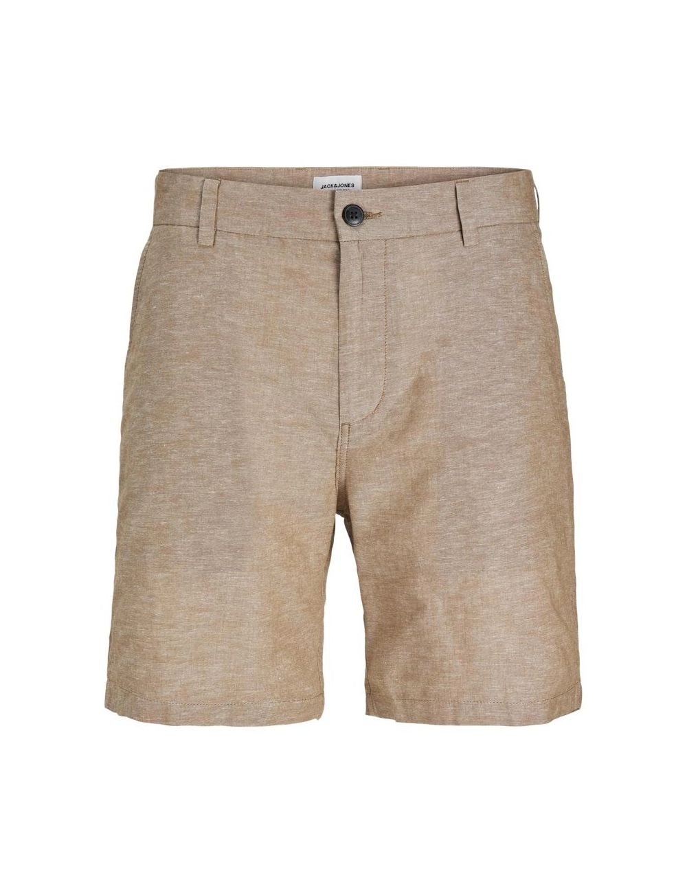 Korte broek katoen & linnen XXL bruin