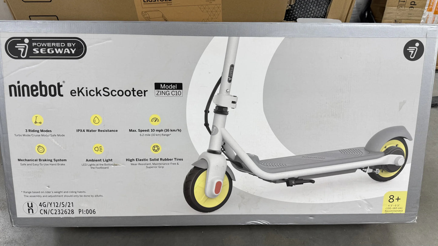 ninebot ekickscooter zing c10 excl. oplader