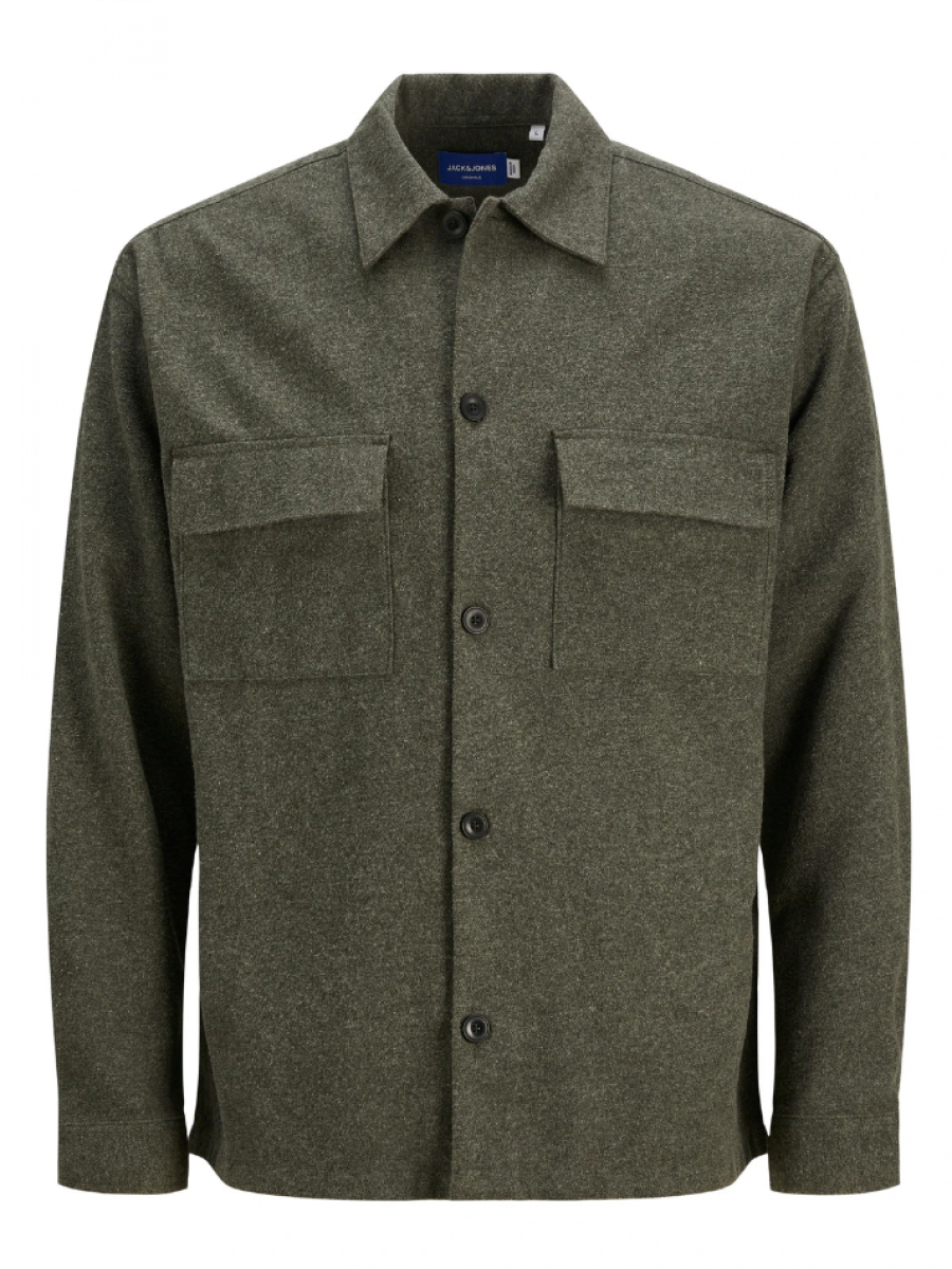 Jormelange overhemd ls khaki