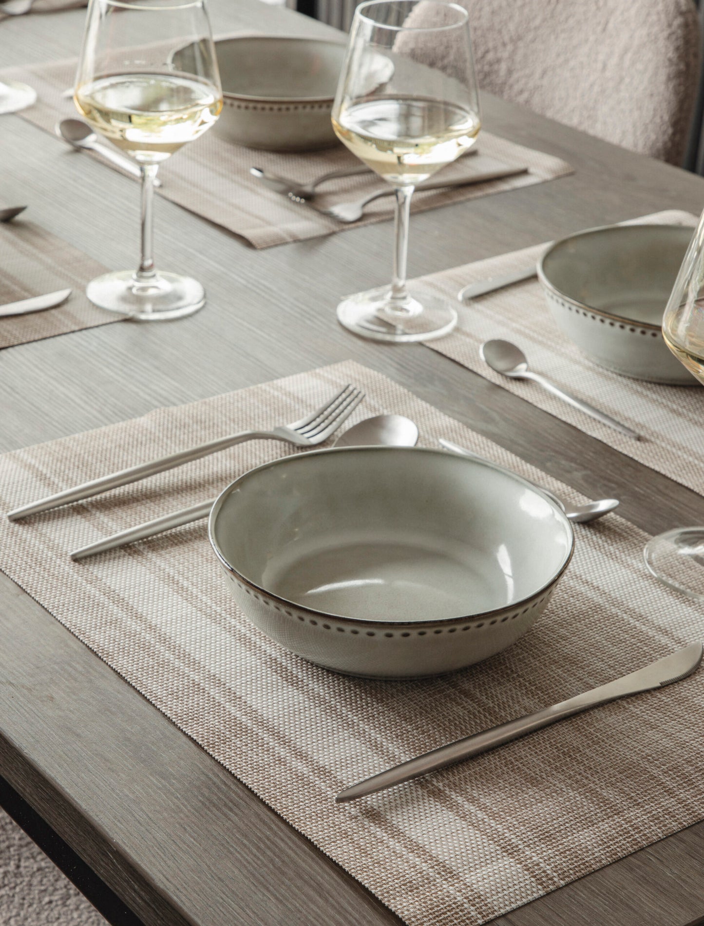 Vidi Sapore pasta borden Ø 17,5 cm diep – set van 6 – parelwit