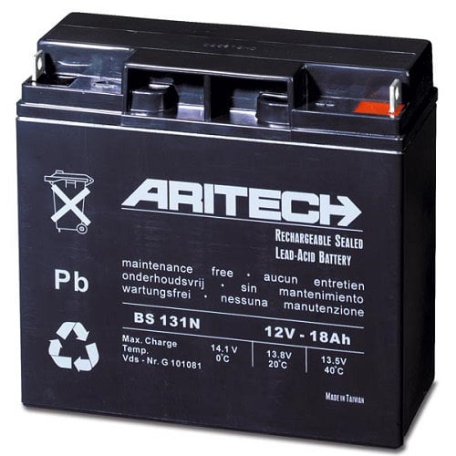 Aritech BS131N droge accu 12V 18Ah – onderhoudsvrij