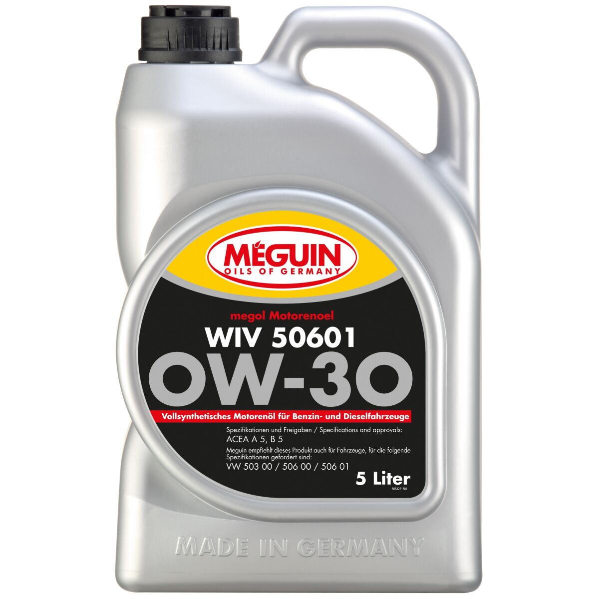 Meguin Motorenoel WIV 506 01 SAE 0W-30 – Hoogwaardige Motorolie | Nieuw
