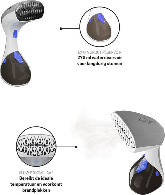Dynter Hand Held Steamer – Kledingstomer – Compact – Nieuw