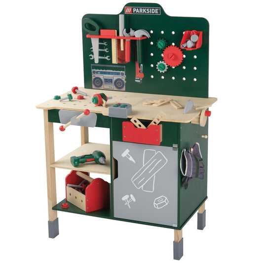 Kinderwerkbank 74-delig met Bankschroef & Geluid – Complete Speelset voor Kleine Klussers