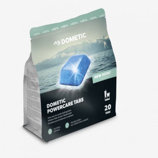Dometic PowerCare Tabs – 20 stuks | Toiletreiniger voor Cassettetoiletten | Nieuw