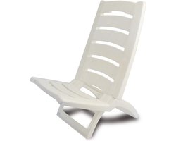 Stijlvolle Witte Strandstoel - Perfect voor Zonliefhebbers