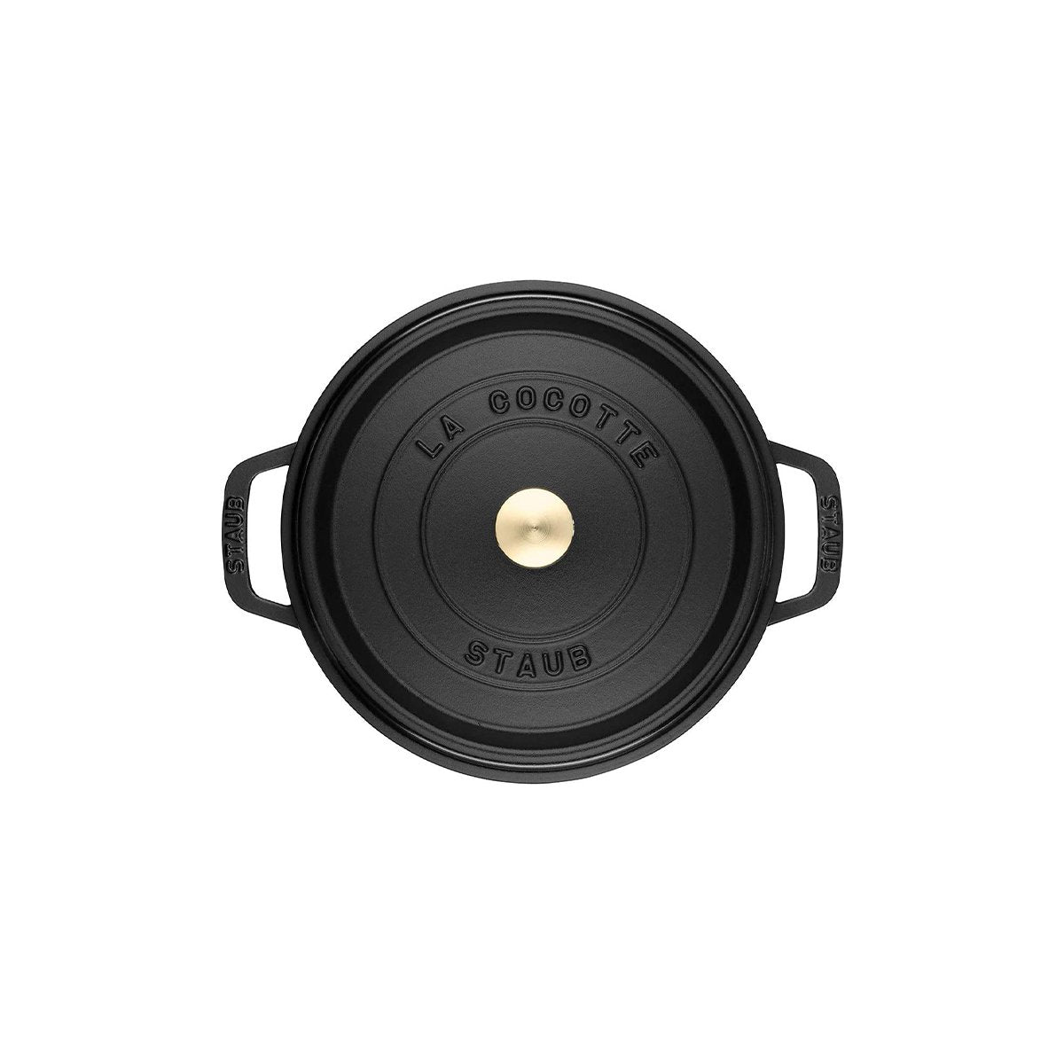 Staub Ronde Stoofpan 26 cm Zwart – 5,2L Gietijzeren Cocotte