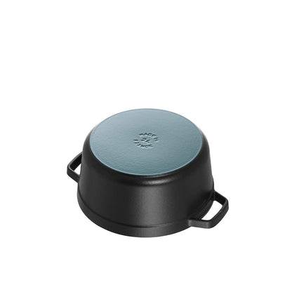 Staub Ronde Stoofpan 26 cm Zwart – 5,2L Gietijzeren Cocotte