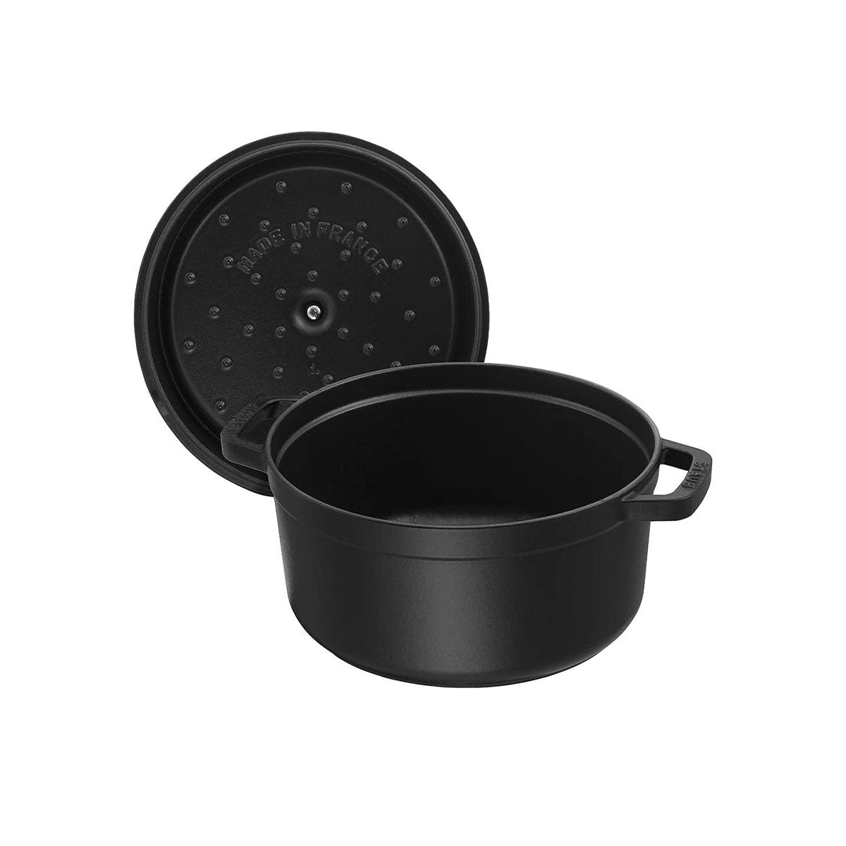 Staub Ronde Stoofpan 26 cm Zwart – 5,2L Gietijzeren Cocotte