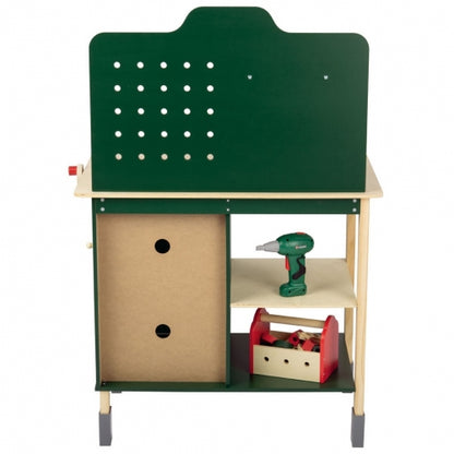 Kinderwerkbank 74-delig met Bankschroef & Geluid – Complete Speelset voor Kleine Klussers