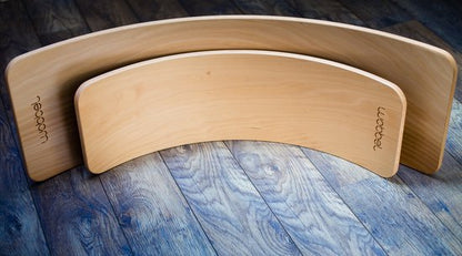 Wobbel Starter Blank Gelakt met Vilt – Wilde Rozen | Speels Balanceboard voor Jonge Kinderen