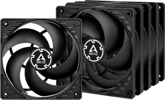 ARCTIC P12 PWM PST Value Pack - 12 cm Zwarte Computer Koelers
