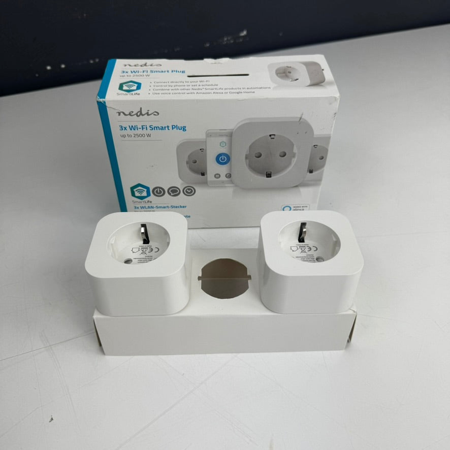 Nedis 2x Wifi smart plug  (1 ontbreekt vd 3)