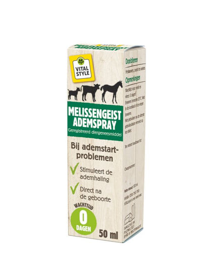 VITALstyle Melissengeist Ademspray 20 ml – voor frisse ademstart bij jonge dieren