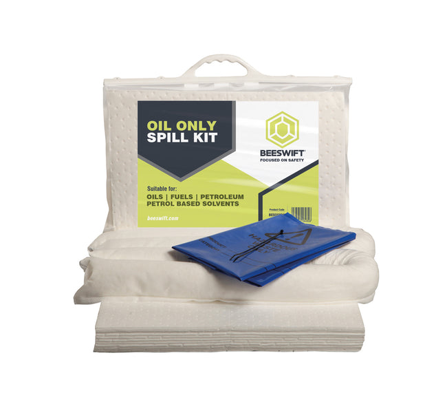 Beeswift Oil Only Spill Kit 20 L – Absorptiekit voor Olie – Wit