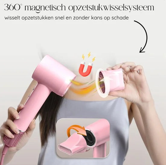 Sansbeaute hair dryer 9808 roze