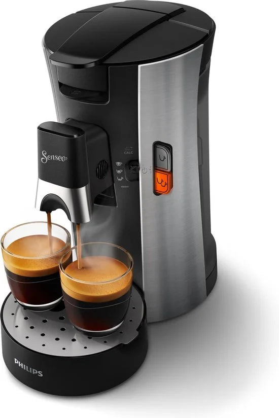 Philips Senseo Select Koffiepadmachine CSA250/10 - Keuze uit 1 of 2 Kopjes - Instelbare Intensiteit - Automatische Uitschakeling - Zwart