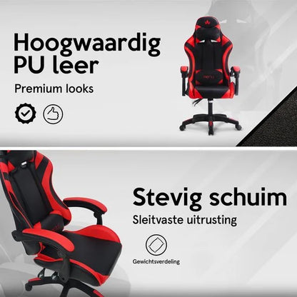 Gaming Stoel - Racing Game Chair - Bureaustoel Ergonomisch - Gamestoel met kantelfunctie