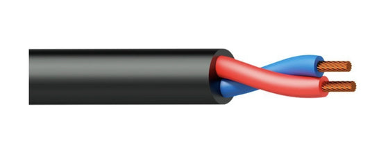 Procab BLS225/1 speaker cable - 2 x 2.5 mm2 - 13 AWG - CCA 100 meters black