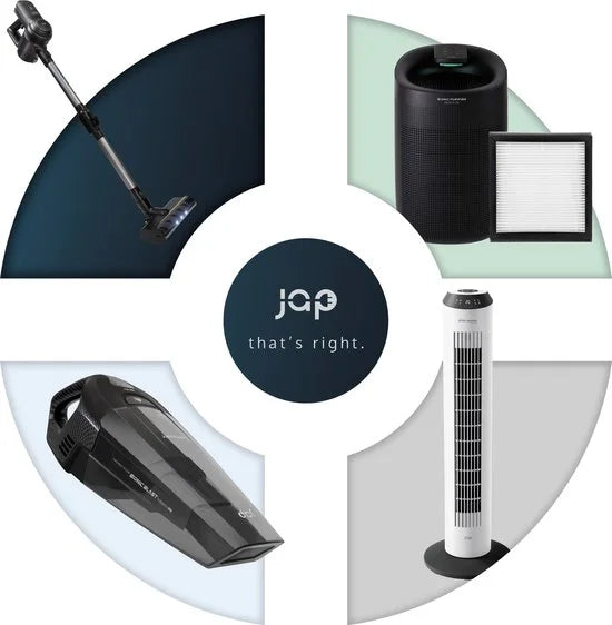 JAP APPLIANCES Tornado S3 Kruimeldief Zwart