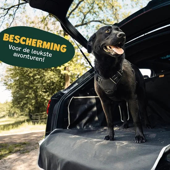 Hondendeken Auto Kofferbak - Kofferbak Beschermhoes Hond - Universeel - Zwart-Wit Product breedte 105 cm Product gewicht 0.8 kg Product hoogte 175 cm Product lengte 185 cm
