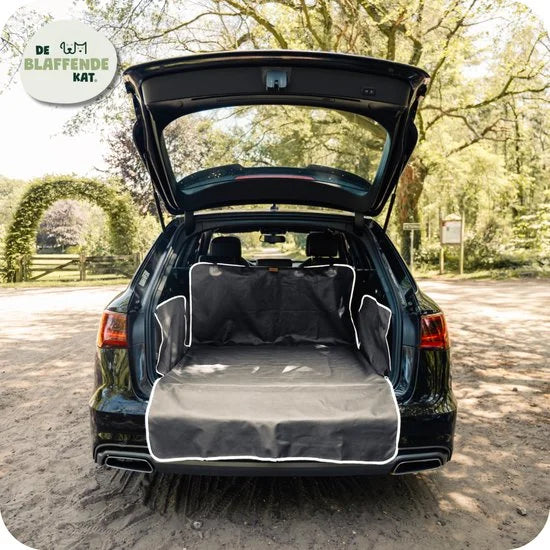 Hondendeken Auto Kofferbak - Kofferbak Beschermhoes Hond - Universeel - Zwart-Wit Product breedte 105 cm Product gewicht 0.8 kg Product hoogte 175 cm Product lengte 185 cm