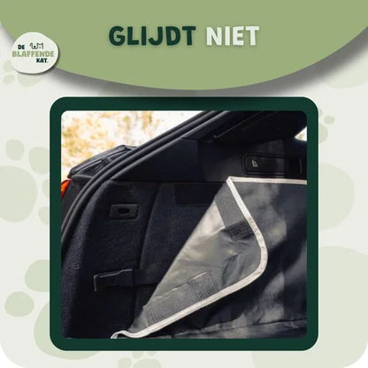 Hondendeken Auto Kofferbak - Kofferbak Beschermhoes Hond - Universeel - Zwart-Wit Product breedte 105 cm Product gewicht 0.8 kg Product hoogte 175 cm Product lengte 185 cm