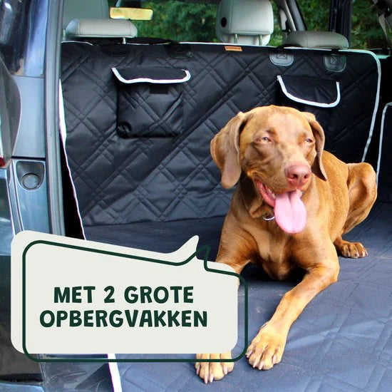 Premium Hondendeken Auto Kofferbak - Kofferbak Beschermhoes Hond - Zwart-Wit Materiaal 67% Polyester, 33% Katoen 105 cm x 175 cm x 185 cm