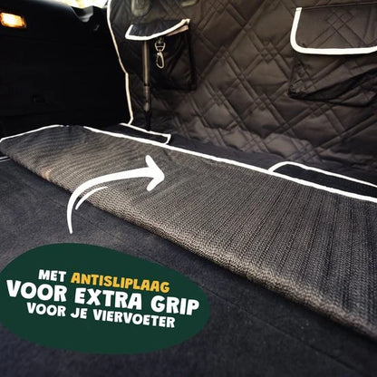 Premium Hondendeken Auto Kofferbak - Kofferbak Beschermhoes Hond - Zwart-Wit Materiaal 67% Polyester, 33% Katoen 105 cm x 175 cm x 185 cm