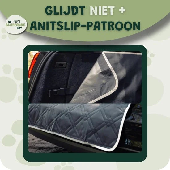 Premium Hondendeken Auto Kofferbak - Kofferbak Beschermhoes Hond - Zwart-Wit Materiaal 67% Polyester, 33% Katoen 105 cm x 175 cm x 185 cm