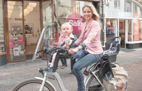 Polisport Bilby Junior Fietsstoeltje Voor - Zwart