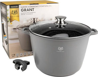 KARL HAUSMANN Anti-aanbak steelpan met deksel - 14 L - Diameter 32 cm -  Stoofpot