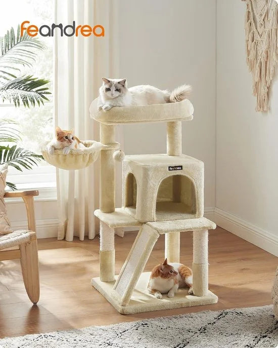 Krabpaal met groot platform - Beige - FEANDREA - PCT51M - Kopen online Krabpaal
