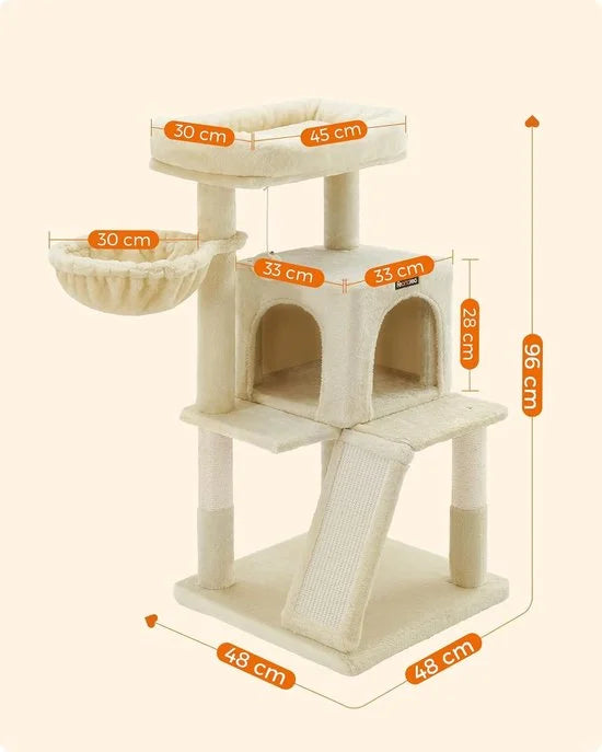 Krabpaal met groot platform - Beige - FEANDREA - PCT51M - Kopen online Krabpaal