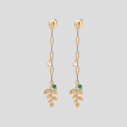 A Beautiful Story Sympathy Citrine Aventurine Earrings - aw_31042