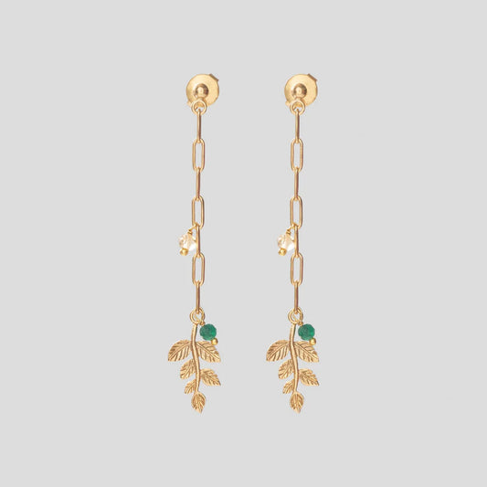 A Beautiful Story Sympathy Citrine Aventurine Earrings - aw_31042