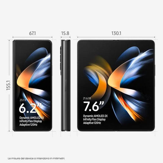 Samsung Galaxy Z Fold4, 256GB opslag Zwart