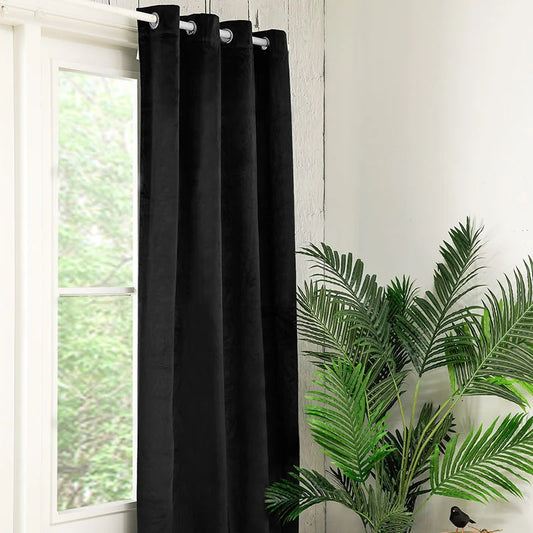 Velvet Gordijnen Verduisterend – (1 gordijn) - Haken - 300x250cm