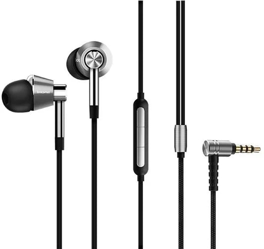 1MORE Triple Driver In-Ear Headphones (Zilver, Zwart)