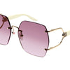 Gucci GG1562S women Gold Oversize Sunglasses