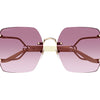 Gucci GG1562S women Gold Oversize Sunglasses