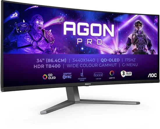 AOC AG346UCD Zwart