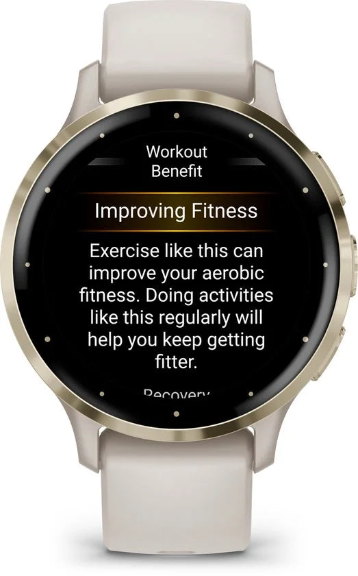 Garmin Venu 3s - Smartwatch - AMOLED-Scherm - 41mm - Ivory