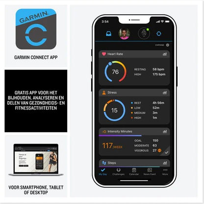Garmin Venu 3s - Smartwatch - AMOLED-Scherm - 41mm - Ivory